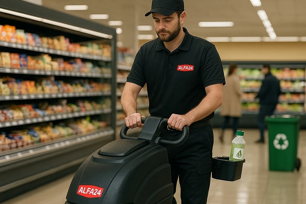 Regelmäßige Reinigung von Supermarkt & Co.