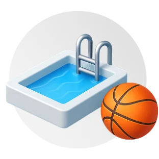 Spezialreinigung von Turnhallen und Schwimmbädern