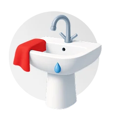 Nass­reinigung der Sanitär­objekte