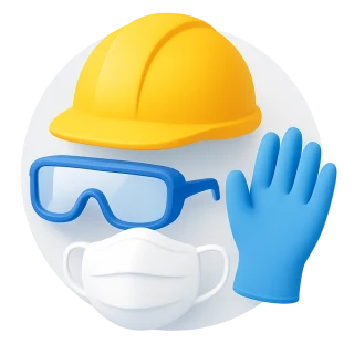 Einhaltung von Arbeitsschutz- und Hygienevorschriften: