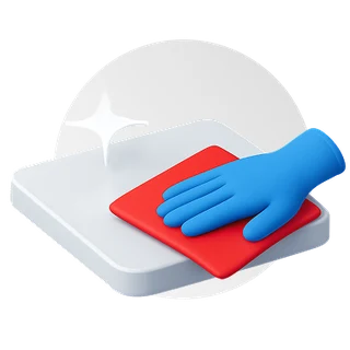 Gezielte desinfizierende Reinigung von Oberflächen: