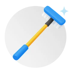 Reinigung schwer zugänglicher Bereiche: